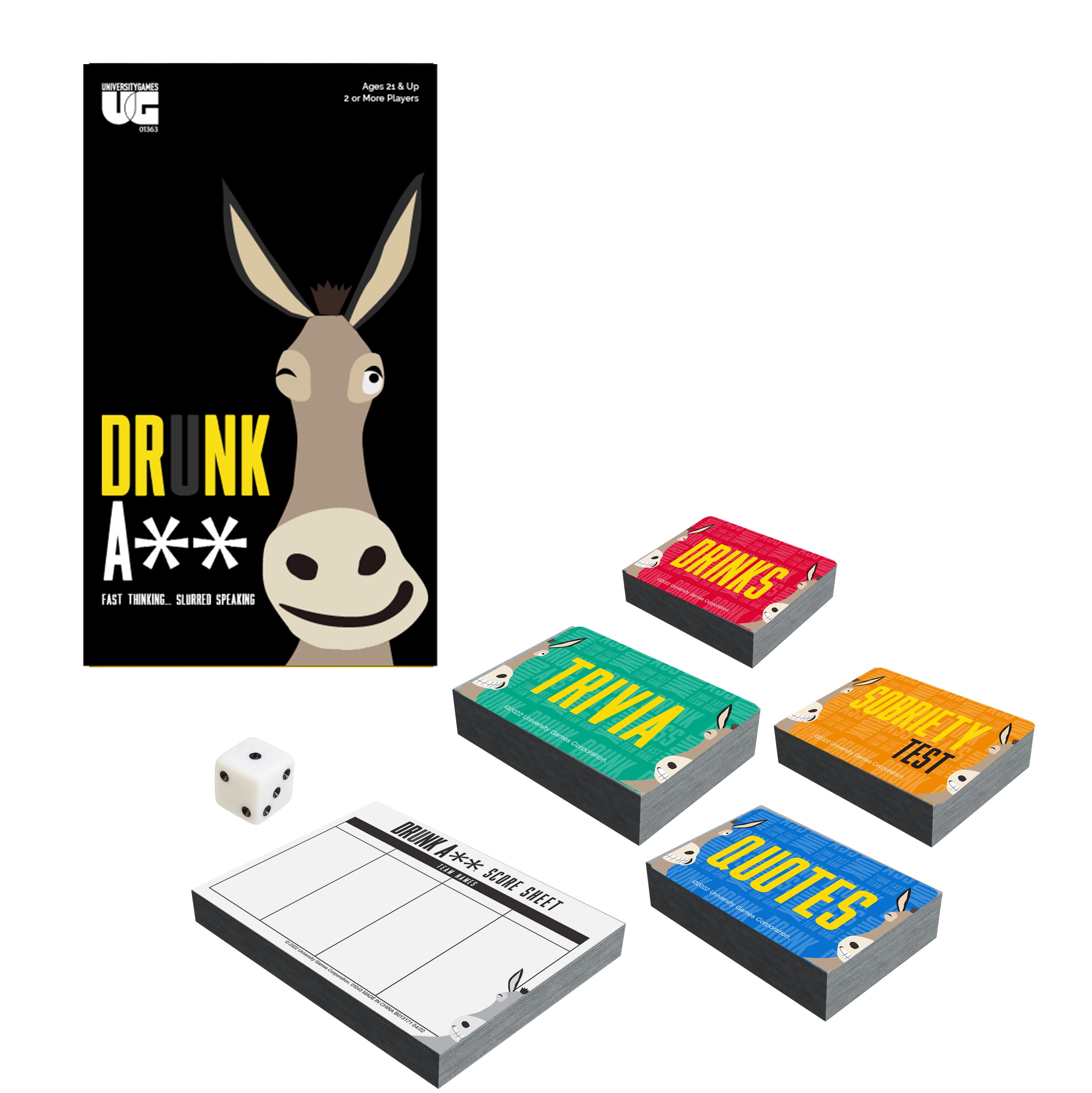 Drunk A** Game from University Games, 2 or More Players Ages 21 and Up
