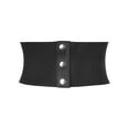 thumbnail image 2 of Cinturones Corset Anchos Elásticos para Mujeres INSPIRE CHIC, Cinturón Vintage con Cordones para Vestidos 27.2x7.7" Negro, 2 of 6