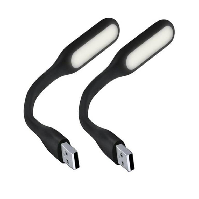 Imbprice Portable Mini USB LED Lamp Light with Flexible Adjust Angle for PC & Mac/Laptop/Power Bank, Black
