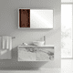 thumbnail image 1 of Mueble Gabinete para Baño con Lavamanos, Llave y Botiquín con Espejo, Set Completo de Baño Moderno y Funcional., 1 of 7