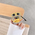 thumbnail image 4 of Funda de robot de pared para Airpod 1/2, diseño de silicona con un bonito personaje de dibujos animados, divertida y elegante carcasa protectora kawaii para niñas y mujeres., 4 of 5