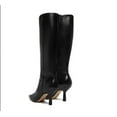 thumbnail image 4 of Schutz Jupitar Black Leather Dress Stiletto Pointed Toe Womens Knee Boots (Black Leather, 7), 4 of 4
