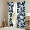 thumbnail image 3 of Manfei Camouflage Hunting Black Out Curtains,Camo Army Curtains Pack of 2 (42x63 Each),Gray White Bedroom Curtains For Teens,Ultra Soft Home Decor, 3 of 6