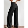 thumbnail image 4 of BTFBM Womens Dress Pants Wide Leg Trousers Pockets | High Waisted Long Business Casual Slacks Fall Fashion, 4 of 9
