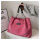 thumbnail image 4 of Bolsos de hombro informales con compartimento interior sólido y cierre de hilo de coser, bolsos de gran oferta para mujer, bolsos de mano de pana a rayas para mujer, 4 of 5