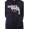 thumbnail image 3 of Crooks & Castles Mens The Snub Text Hoodie Sweatshirt, Blue, X-Large, 3 of 5