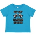 thumbnail image 3 of Inktastic My 1st Racing Season Checkered Flags Boys Baby T-Shirt, 3 of 5