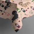 thumbnail image 5 of Black Cute Dachshund Dog and Wine Square Tablecloth,Waterproof Square Table Cover,Wipeable Spillproof Washable Table Cover for Home Kitchen Party Decor 60"x60"(152x152cm), 5 of 6