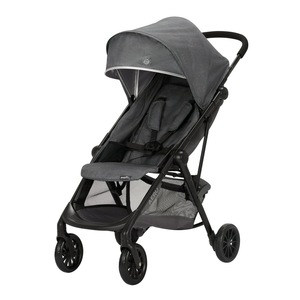 Evenflo Aero Lightweight Stroller, Solid Print Gray