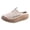 Khaki, variant on Womens Chunky Arch Support Mesh Clogs Orthopedic Open Back Walking Sandals Breathable Comfort Athletic Wide Width Platform Mules Sneakers Shoes