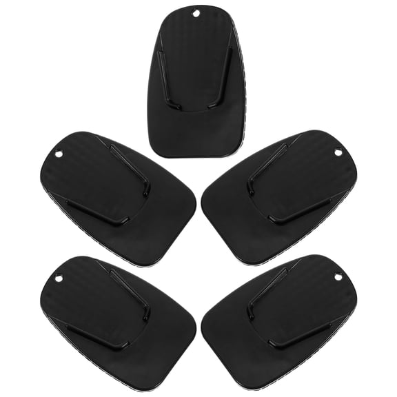 WHAMVOX ABS Motorcycle Kickstand Cushion Black for Stable Parking 5Pcs