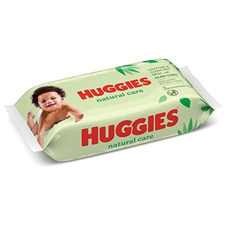 Baby Wipes Natural Care with Aloe Vera Huggies Wipes 56 Pc Kids -  Walmart.com