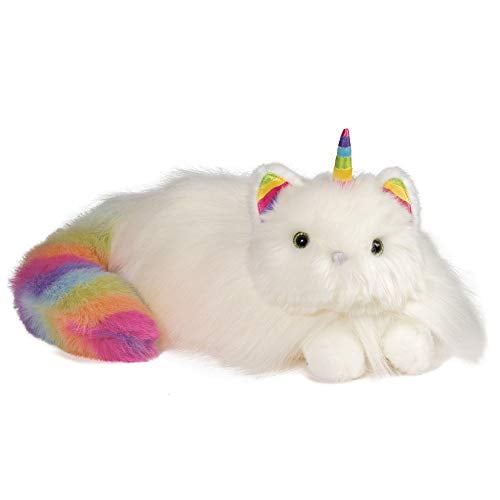 rainbow colored unicorn stuffed animal