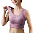thumbnail image 3 of DuoJiaJ Slimming Tank Top for Women V Neck Lace Camisole Tops with Built in Bra Cami Vest Base Layer Pink XL, 3 of 4