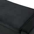 thumbnail image 6 of Hansel Black Velvet Storage Bench - Upholstered, 6 of 9
