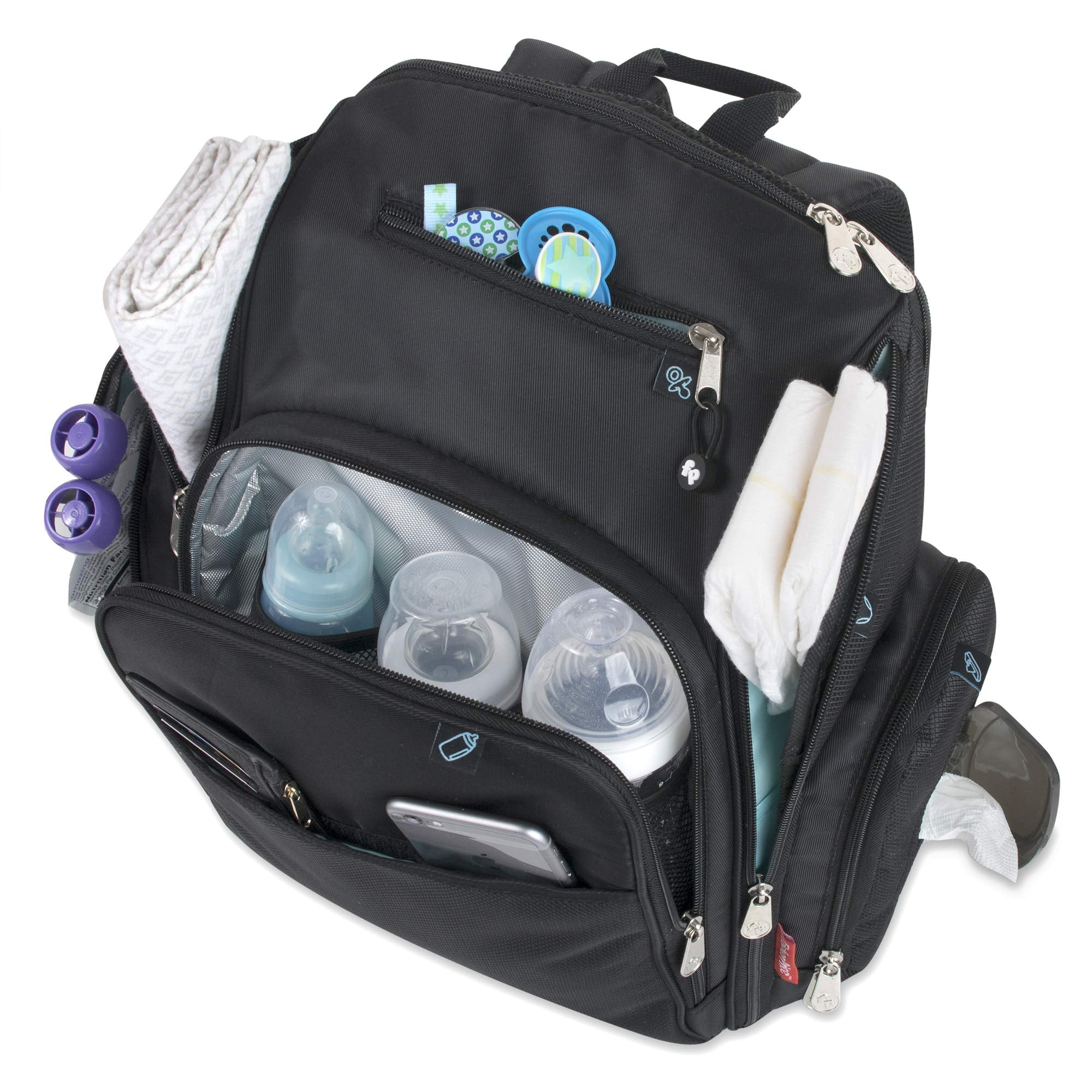 Fisher Price Kaden Diaper Backpack - Black Fisher Price Kaden Diaper Backpack - Black