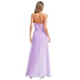 thumbnail image 2 of renvena Womens Off Shoulder Dress Ankle Length Ruffled Maxi Dressing Gown for Wedding Party Purple L, 2 of 5