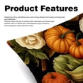 thumbnail image 2 of Thanksgiving Pumpkin Covers with Unique Patterns, Set of 2 Decorative Throw Pillow Inserts for Sofa Bed Couch, 16x16/18x18/20x20 Inches, Ideal for Home Decor and Gifting, 2 of 6