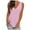 Pink, variant on Horkkom Tank Tops for Women Summer Casual Loose Sleeveless Tops Solid Color V Neck Blouse Beach Vacation Clothes