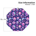 thumbnail image 2 of Vsdgher Skull rainbow color Leather Coasters for Drinks, Durable Drink Coasters 4 Set for Tabletop Protection, Luxurious Home Décor and Housewarming Gift ( {designName})Octagon, 2 of 6