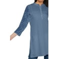 thumbnail image 4 of Moomaya Printed Side Slit Short Kurta Tunic For Women Summer Wear Ladies Kurti, 4 of 5