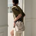 thumbnail image 3 of YIEMEEN Casual Drawstring Bag Women Shoulder Bags Lady Crossbody Bag Bucket Shaped Bag, 3 of 21