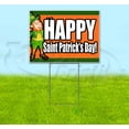 thumbnail image 1 of Happy Saint Patricks Day (18" x 24") Yard Sign, Includes Metal Step Stake, 1 of 6