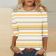 thumbnail image 1 of mfyjkho Tops Y Blusas Para Mujer, Camiseta Con Estampados De Moda Para Mujer, Blusa De Manga 3/4, Cuello Redondo, Informal Tops Y Blusas Para Mujer L, 1 of 5