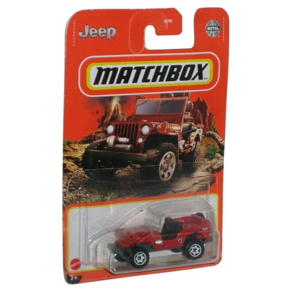 Matchbox 1948 Willys Jeep (2020) Metal Red Toy Car Vehicle 76/100