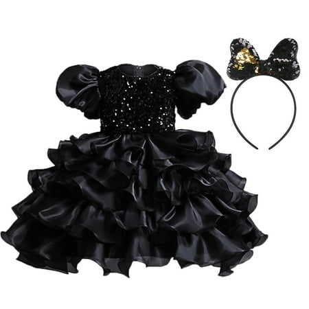 

EnJoCho Toddler Girls Long Maxi Dresses Kids Baby Girls Spring Summer Print Ruffle Short Sleeve Princess Dress Headbands Clothing Cute Wedding Birthday Party Prom Gala Dresses Fall Homecoming Clothes