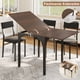 thumbnail image 5 of Mesa de Comedor Extensible Moderna de Madera con Estructura Metálica Ajustable Ahorra Espacio para 4 a 6 Personas 75-150cmX80cmX79cm, 5 of 8