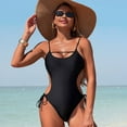thumbnail image 5 of Gubotare Swimming Suits for Women Womens Tummy Control One Piece Swimsuits Mesh Modest Bathing Suit Twist Push Up Swim Suits 2025 (Black,S), 5 of 9