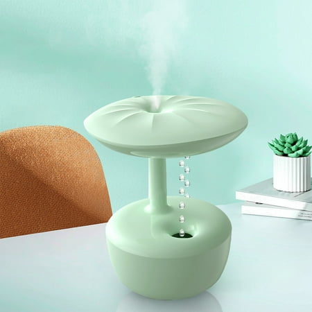 

Rdeuod Portable Mini Humidifier Water Droplet Humidifier Bedroom Office Desktop Smog Visible USB Humidifier Home Bedroom Office Desktop USB Aroma Diffuser，Green
