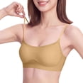 thumbnail image 7 of Zpanxa Wireless Bras for Women Push-up Breathable Thin Strap Seamless Bras Khaki 38BC, 7 of 7