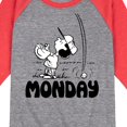 thumbnail image 3 of Peanuts - Lucy Monday - Toddler & Youth Raglan Graphic T-Shirt, 3 of 7