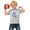 Light Gray, variant on Gunia Toddler Boys T-Shirts Big Bro Short Sleeve Tee With Letter Print Summer Casual Kids Tops T-Shirts White 3-4 Years