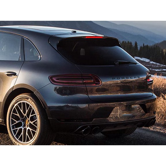 Rvinyl Tail Light Tint Covers Compatible with Porsche Macan 2015-2018 - Blackout Smoke