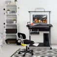thumbnail image 3 of Costway Computer Desk w/ Printer Shelf Stand Rolling Laptop Home Office Study Table, 3 of 10