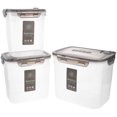 thumbnail image 4 of 3pcs Kitchen Food Container Cereals Grains Storage Box Reusable Fruit Saver Box Snack Holder, 4 of 8
