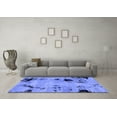 thumbnail image 3 of Ahgly Company Machine Washable Indoor Rectangle Abstract Blue Modern Area Rugs, 8' x 10', 3 of 4