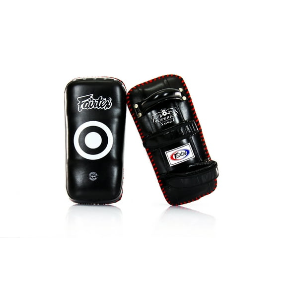 Fairtex KPLS2 Superior Kickboxing Curved Kick Pads - Cowhide Leather