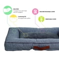 thumbnail image 4 of Vibrant Life Large Comfort Orthopedic Bolster-Style Dog Bed, Gray, 4 of 7