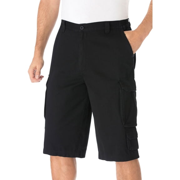 KingSize Men's Big & Tall 14" Side Elastic Cargo Shorts