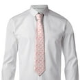 thumbnail image 2 of Naloa Cute Rabbit Carrot Print Solid Color Tie Formal Necktie for Men，Suitable for business, daily life, work, 2 of 5