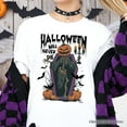 thumbnail image 2 of Halloween Will Never Die T-Shirt, Vintage Pumpkin Coffin Skeleton Tee, 2 of 6