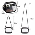 thumbnail image 2 of GASTROPOD Crossbody Bags for Women Waterproof Purses for Women Large Capacity Clear Bag for Stadium Events Versatile Clear Purse 20x15x7cm,Black, 2 of 3