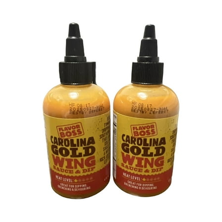 Flavor Boss Carolina Gold Wing Sauce & Dip, 4 fl oz (2 Pack)