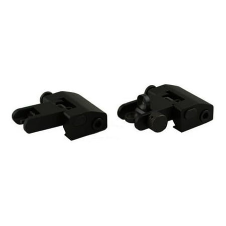 GRG Archery Bow Sight – Up Front & Rear Backup Iron Sights – 3/8 Inch Bow Thread – Durable Aluminum Construction – Easy Install for Indoor & Outdoor Practice