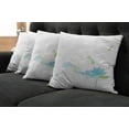 thumbnail image 2 of Ambesonne Dragonfly Throw Pillow Cover 4 Pack, Waterlily Nature Lake, 24", Apple Green Pale Blue, 2 of 6