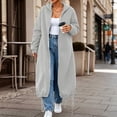 thumbnail image 4 of Kelon Women's Longline Zip Up Hoodie Sweatshirts, Oversized Fleece Cardigan Jacket, Casual Drawstring Hem Coat Tops, Comfy Soft Warm Outfits for Fall Winter, Daily, Travel & Lounge, S, 4 of 8